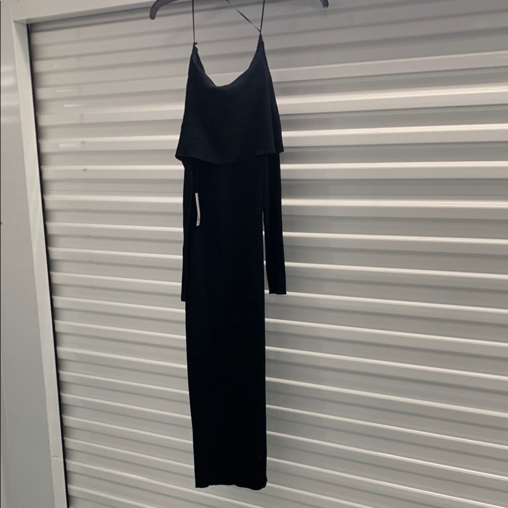 Kohl's Black Sheath Cocktail Dress Spaghetti Strap